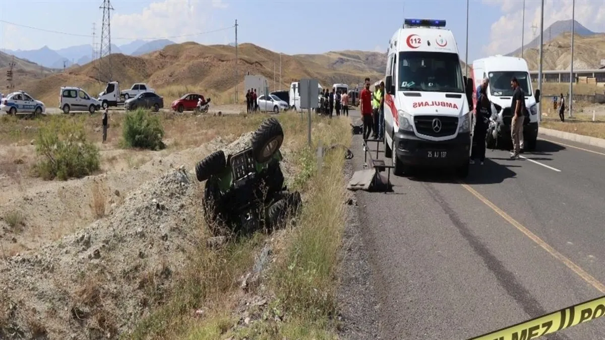 Minibüsün çarptığı ATV’nin sürücüsü öldü